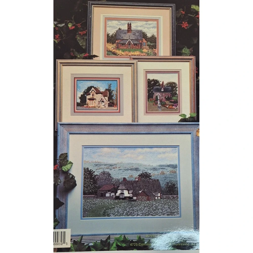 Cross‎ My Heart English Country Cottages Cross Stitch Chart Pattern Vtg 1991